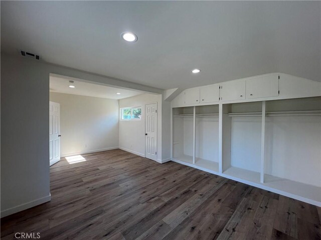 3065 Sastre Ave, El Monte, CA 91733 - empty room with dark wood finished floors, baseboards, and recessed lighting