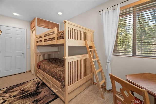 38855 Big Bear Blvd, Big Bear Lake, CA 92315 - carpeted bedroom with multiple windows and recessed lighting