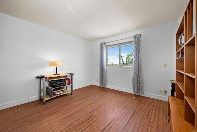 979 Canyon Heights Rd, Fallbrook, CA 92028 - office area with wood finished floors and baseboards