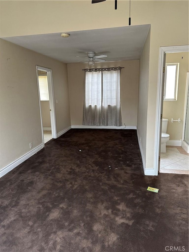 1940 E Walnut Crk, West Covina, CA 91791 - unfurnished room featuring ceiling fan, a smoke detector, and carpet floors