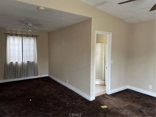 1940 E Walnut Crk, West Covina, CA 91791 - empty room with ceiling fan and carpet