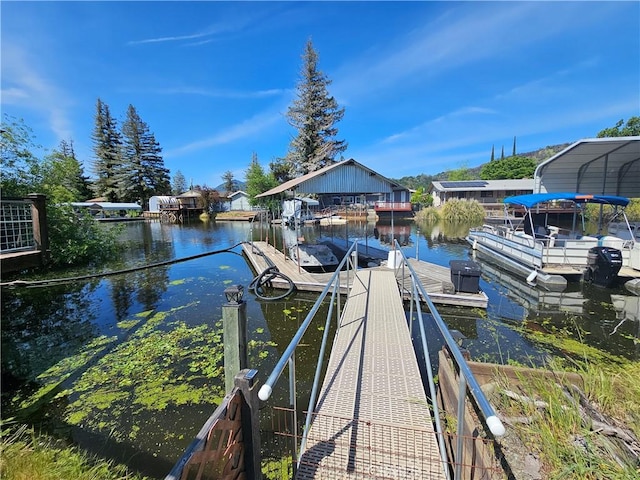 dock with a water view