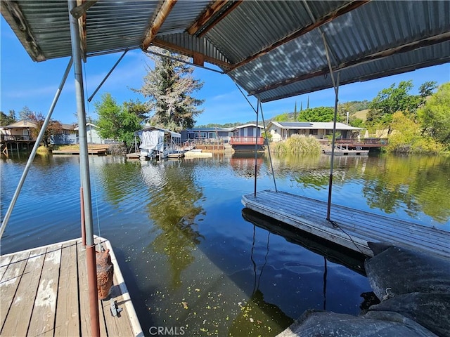 dock with a water view
