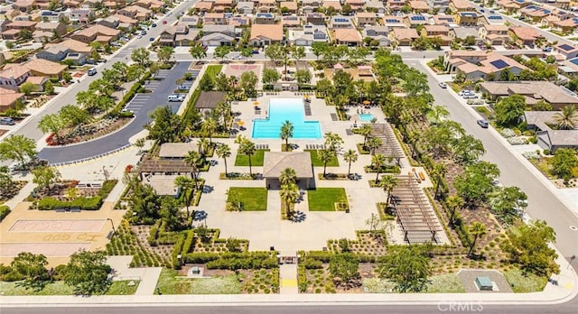 1357 Bannock St, Beaumont, CA 92223 - aerial view of residential area with a pool area