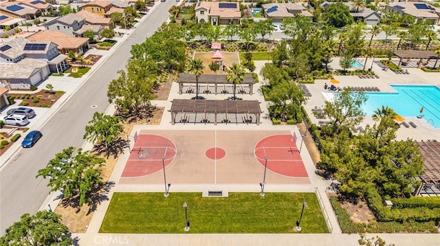 1357 Bannock St, Beaumont, CA 92223 - aerial view of residential area with a pool