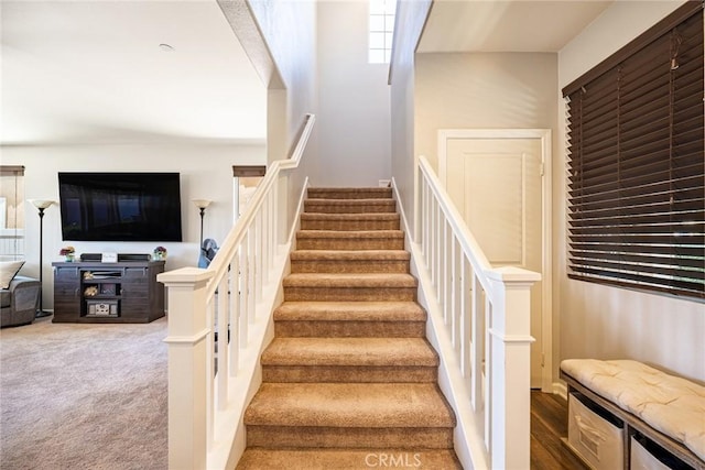 1357 Bannock St, Beaumont, CA 92223 - staircase with carpet