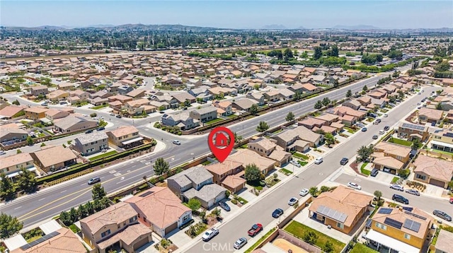 1357 Bannock St, Beaumont, CA 92223 - aerial perspective of suburban area featuring a mountainous background