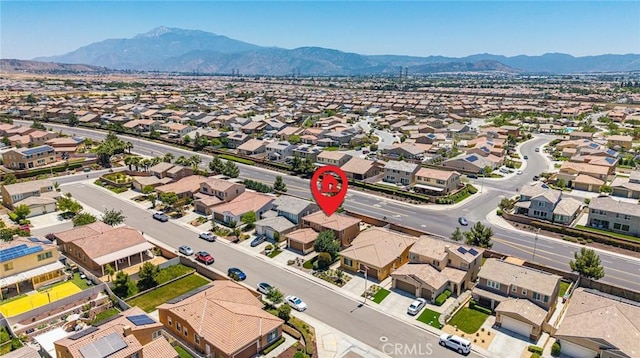 1357 Bannock St, Beaumont, CA 92223 - aerial perspective of suburban area featuring a mountain backdrop