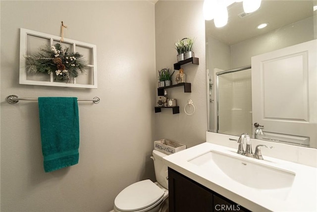 1357 Bannock St, Beaumont, CA 92223 - full bath featuring an enclosed shower, toilet, and vanity