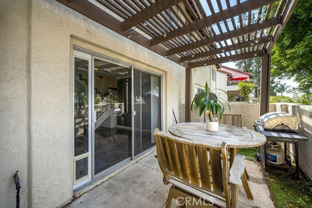 23391 La Crescenta Unit 270C, Mission Viejo, CA 92691 - view of patio / terrace with a pergola and outdoor dining area