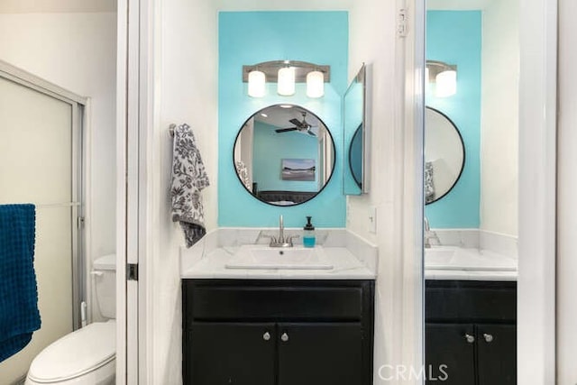 23391 La Crescenta Unit 270C, Mission Viejo, CA 92691 - full bathroom featuring vanity and a shower with shower door