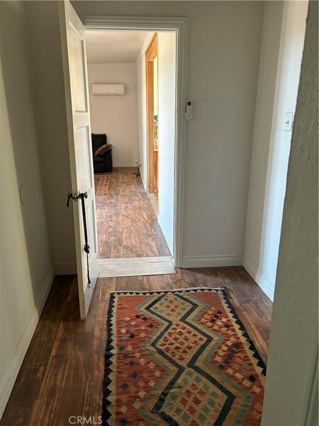 3940 Morongo Rd Unit 29, Palms, CA 92277 - hallway with hardwood / wood-style floors and baseboards