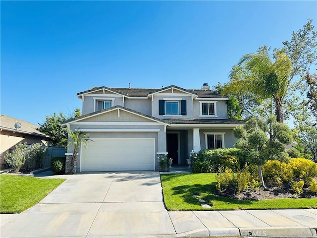 40973 Cebu Dr, Temecula, CA 92591 - craftsman inspired home featuring a garage, driveway, stucco siding, and stone siding