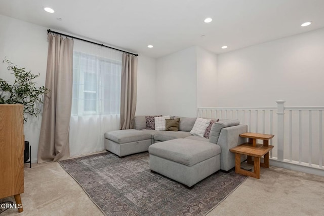 345 Allen Dr, Santa Paula, CA 93060 - living area featuring light colored carpet and recessed lighting