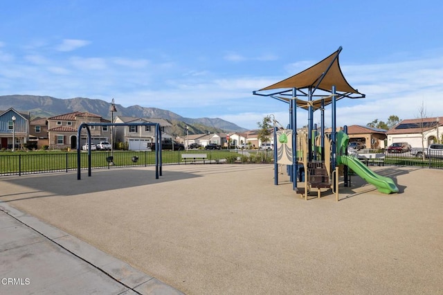 345 Allen Dr, Santa Paula, CA 93060 - community jungle gym featuring a mountain view and a residential view