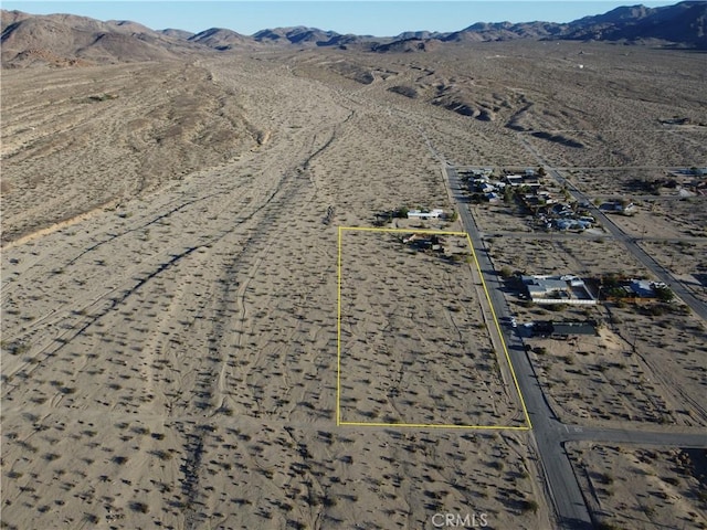 7677 Bedouin Ave Unit 29, Palms, CA 92277 - aerial view of sparsely populated area featuring mountains and a desert landscape