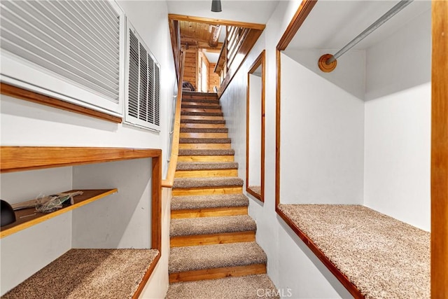 view of stairs
