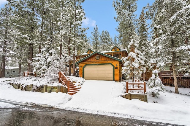 view of front of house featuring an attached garage