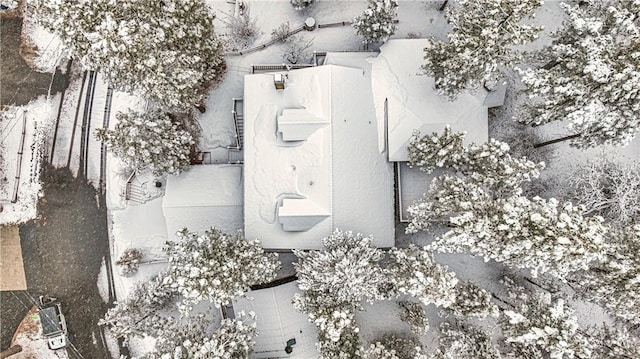 view from above of property