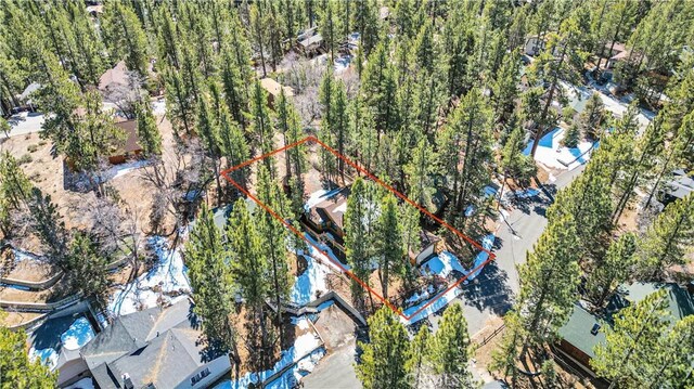 view of property location with property parcel outlined