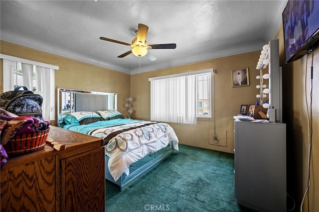 1022 W 101st St, Los Angeles, CA 90044 - carpeted bedroom with a ceiling fan