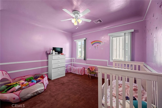 1022 W 101st St, Los Angeles, CA 90044 - bedroom with carpet floors and a ceiling fan