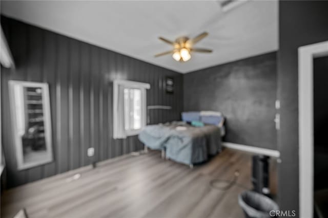 1022 W 101st St, Los Angeles, CA 90044 - bedroom featuring wood finished floors and ceiling fan