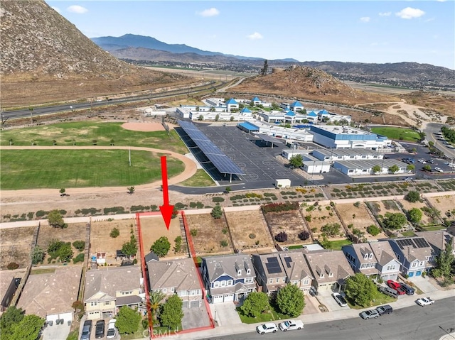 3039 Cayenne Way, Perris, CA 92571 - view of property location featuring a mountain backdrop and property boundaries highlighted