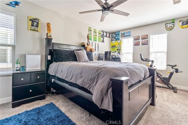 3039 Cayenne Way, Perris, CA 92571 - carpeted bedroom featuring baseboards and a ceiling fan