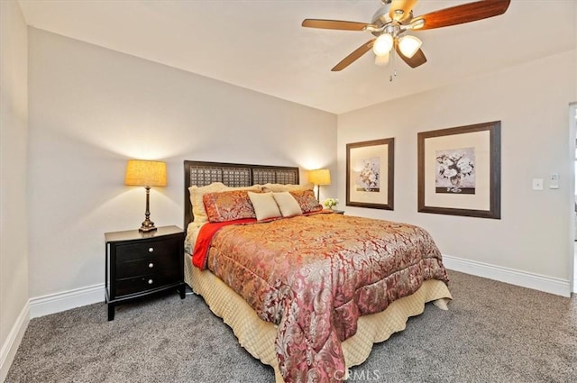 26780 Camino Seco, Temecula, CA 92590 - bedroom with carpet floors, baseboards, and ceiling fan