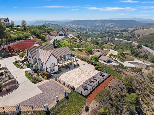 26780 Camino Seco, Temecula, CA 92590 - aerial view of property and surrounding area featuring a mountainous background