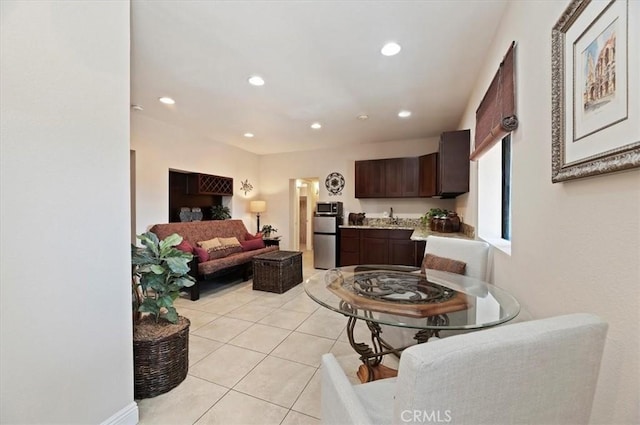 26780 Camino Seco, Temecula, CA 92590 - living room with recessed lighting and light tile patterned floors