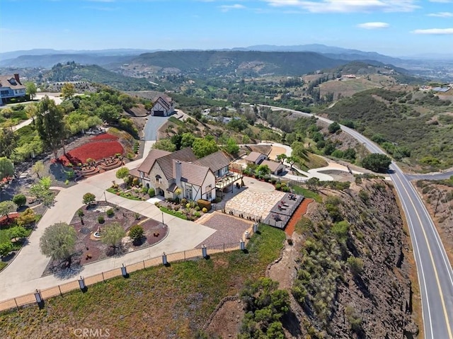 26780 Camino Seco, Temecula, CA 92590 - aerial view of property and surrounding area featuring mountains