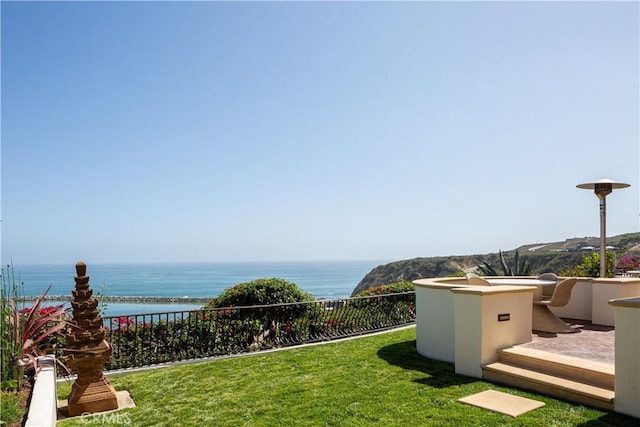 24352 Santa Clara Ave, Dana Point, CA 92629 - view of green lawn with a water view