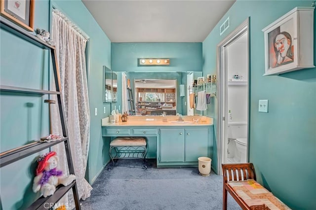 9522 Yellowstone Dr, Huntington Beach, CA 92646 - bathroom with vanity and toilet