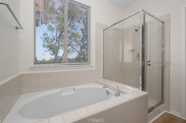 8542 E Heatherview Ln, Orange, CA 92869 - full bathroom featuring a shower stall and a bath