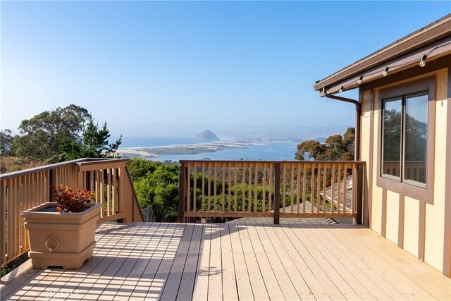 2743 Rodman Dr, Los Osos, CA 93402 - deck featuring a water view