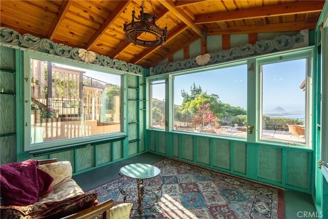 2743 Rodman Dr, Los Osos, CA 93402 - sunroom / solarium with wooden ceiling