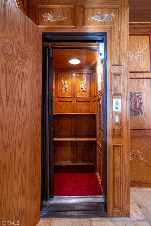 2743 Rodman Dr, Los Osos, CA 93402 - elevator featuring wooden walls