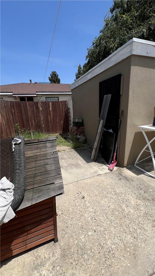 exterior space with fence