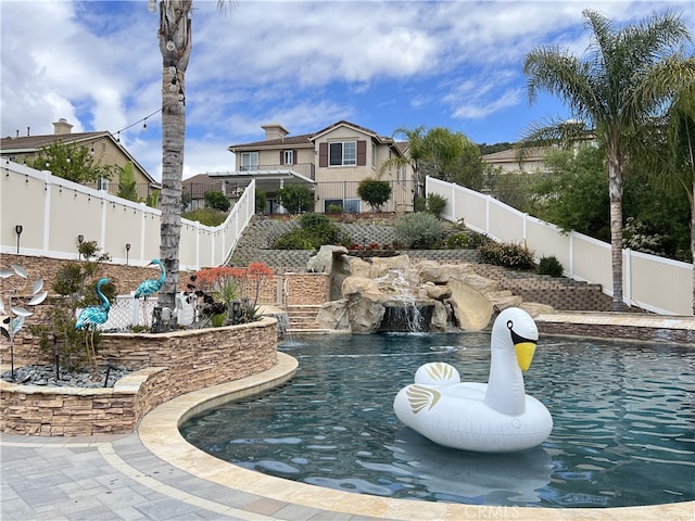 36613 Wandering Pl, Murrieta, CA 92563 - view of pool with a fenced backyard