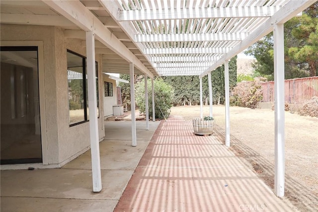 16109 Chuka Ave, Palmdale, CA 93591 - view of patio with fence and a pergola