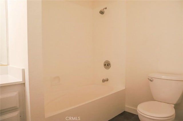 16109 Chuka Ave, Palmdale, CA 93591 - full bathroom with toilet, tile patterned flooring,  shower combination, and baseboards