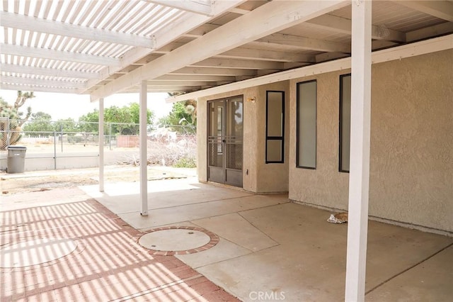 16109 Chuka Ave, Palmdale, CA 93591 - view of patio featuring fence and a pergola