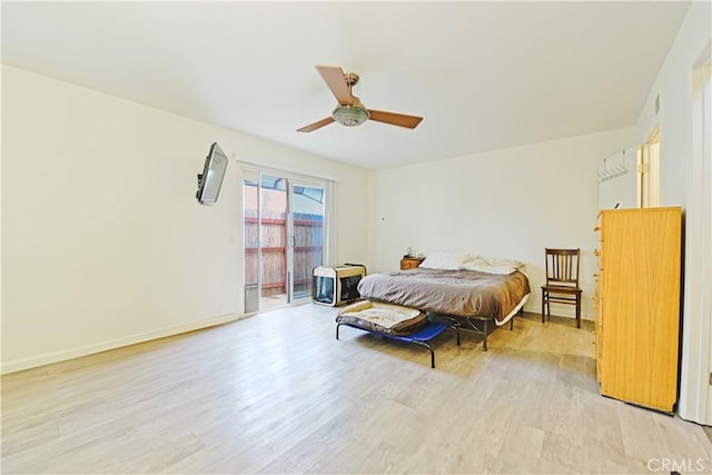 13142 Reedley St, Arleta, CA 91331 - bedroom featuring light wood-style floors and a ceiling fan