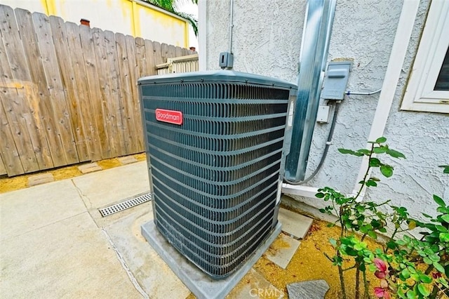 13142 Reedley St, Arleta, CA 91331 - exterior view of central AC unit and stucco siding