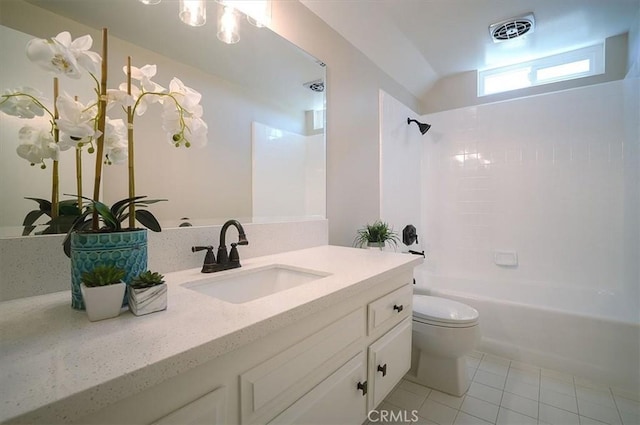 2521 Wildrose Ln, Upland, CA 91784 - full bath featuring vanity, tile patterned floors, and shower / bath combination
