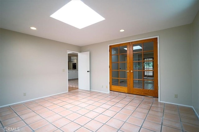 2521 Wildrose Ln, Upland, CA 91784 - empty room with french doors and recessed lighting