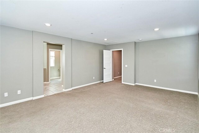 894 Harvest Ave, Upland, CA 91786 - unfurnished room with carpet floors, baseboards, and recessed lighting