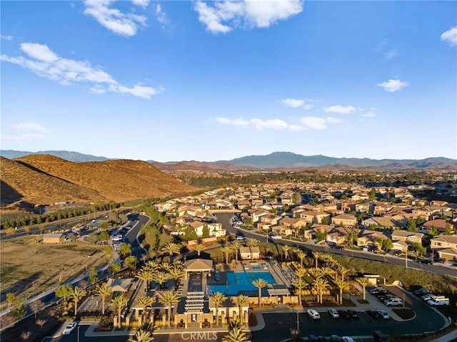 36438 Geranium Dr, Lake Elsinore, CA 92532 - aerial perspective of suburban area with a mountain backdrop